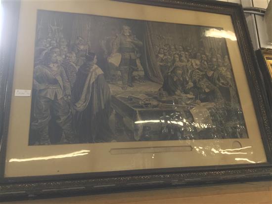 Large print - Cromwell & fire screen